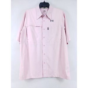 Under Armour Men's Size Medium Vented Shirt Pink